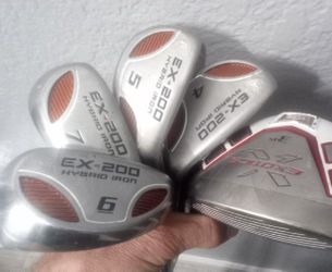Exotic X Ex 200 hybrid irons w/ driver