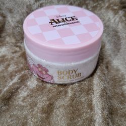 Disney Alice In Wonderland Body Scrub Coconut Rose Scented 3.38oz-NEW-