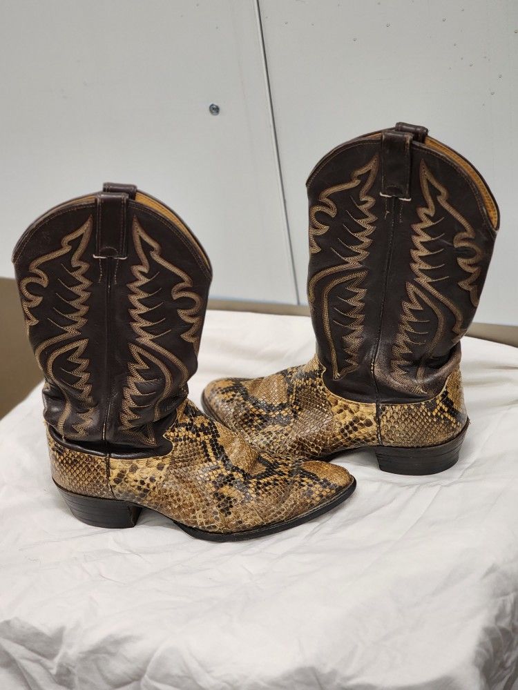 REAL SNAKE SKIN COWBOY BOOTS