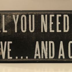 “All You Need Is Love And a Cat” Decor