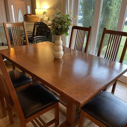 Dining Table And Chairs Set 6 For Sale