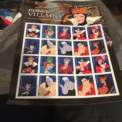 DISNEY VILLAINS  STAMPS 