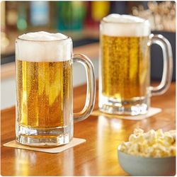 6 - 16 Oz Libby Panneled Beer Mugs