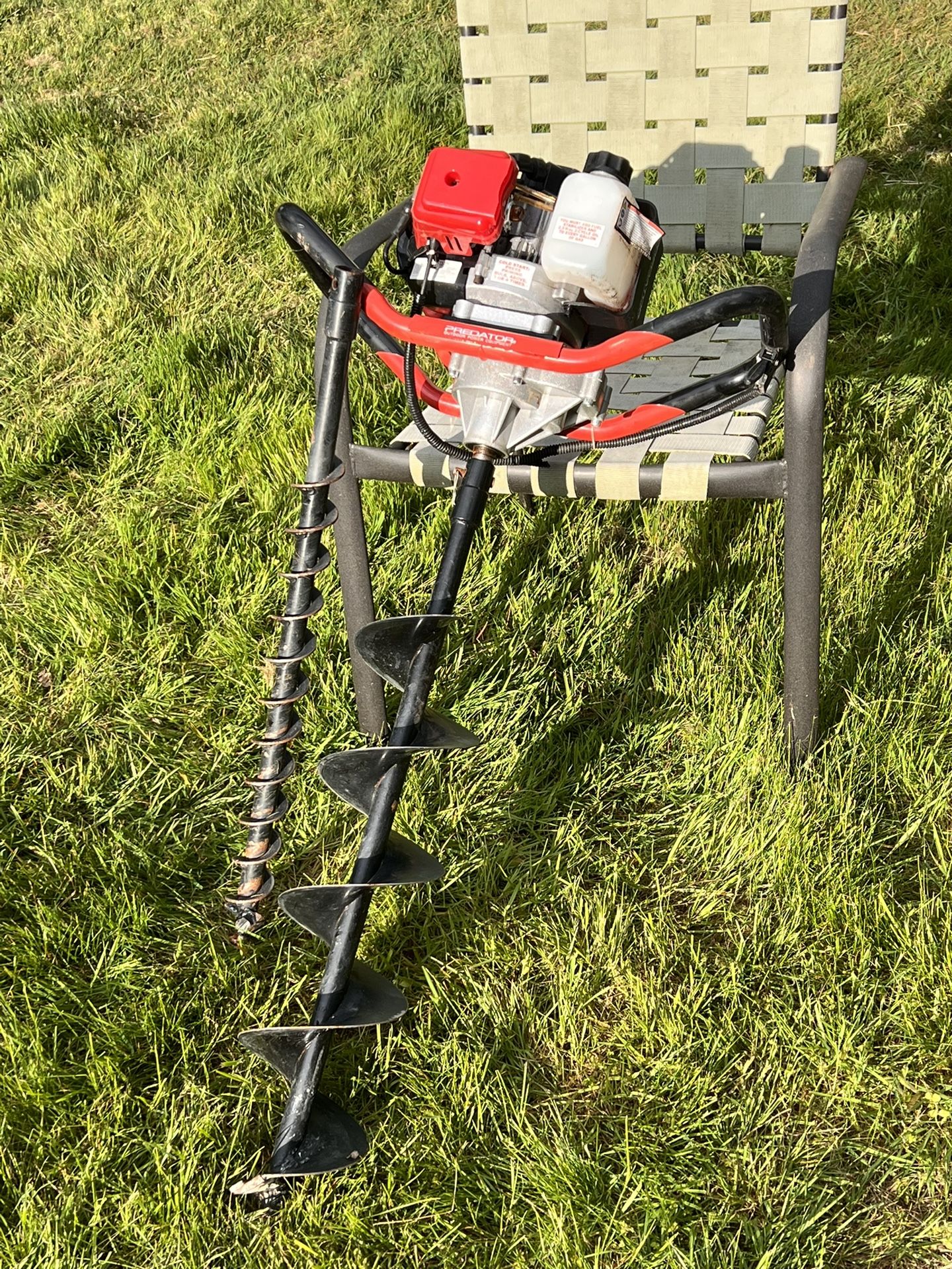 Gas Post Digger With 2 Augers 350$ Value 
