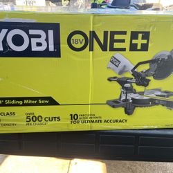 RYOBI ONE+ 18V Cordless 7-1/4 in. Sliding Compound Miter Saw- Tool Only