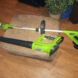 Greenworks Leaf Blower & Weed Eater