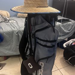 OGIO 14 WAY STAND UP  GOLF BAG WITH SUN HAT ☀️ 😎 
