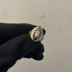 14kt Gold Virgin Mary Ring