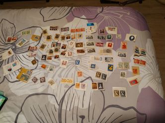 Vintage postal stamps from all over