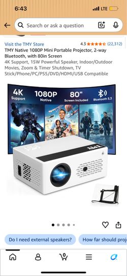 Projector, for movies and shows