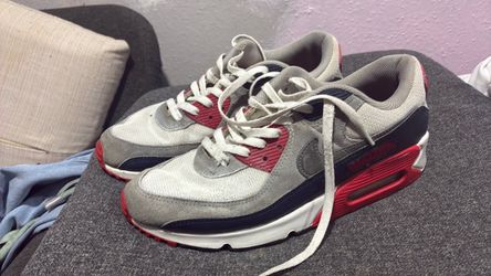 Nike Air Max 90 Sneakers Grey Red Navy
