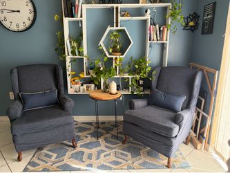 Wingback Accent Chairs (Pair)