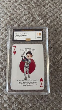 Shohei Ohtani 2025 Hero Decks Previews GAS Graded Gem Mint 10