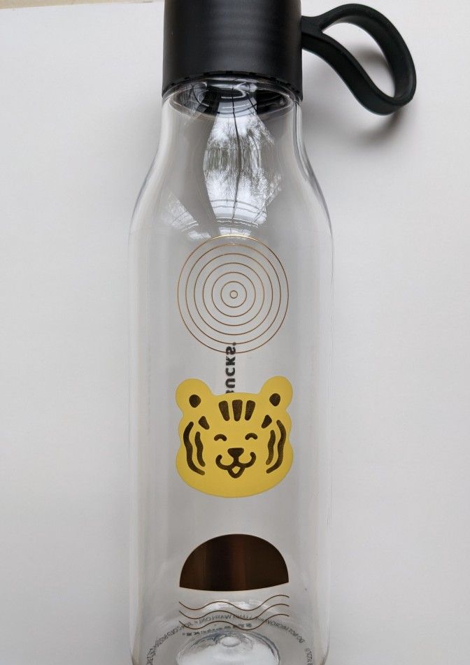 Starbucks Asia Plastic 24oz Tiger Water Bottle BNWT 