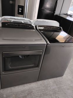 Grey set top load electric with warranty Delivery Available fee depends on address 🛣️🏠 🚛