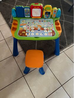 Kids Interactive Learning Activity Desk + Stool