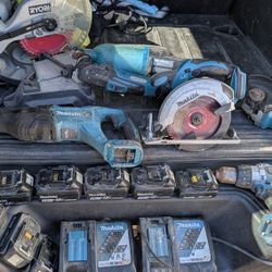 Makita Tools + Ryobi Miter 