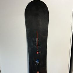 Burton Super Hero 157 Snowboard Flat Top Nug 
