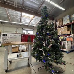 Home Accents 7.5ft. Festive Pine LED Pre-Lit Tree