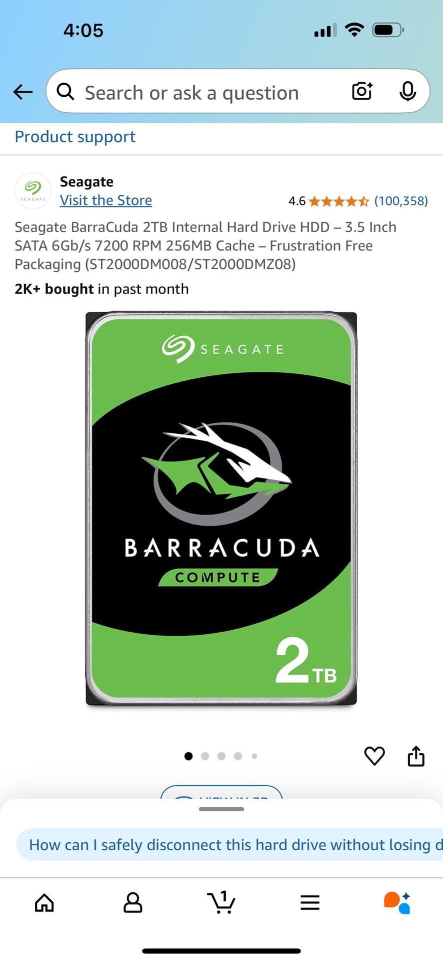 External HDD 2TB
