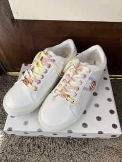 Nine West- White Rainbow Sneaker