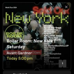 Boiler Room Ticket - Enter Anytime