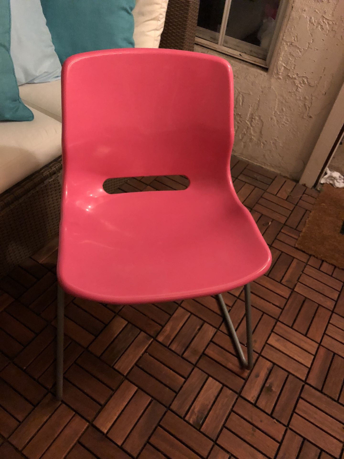 IKEA Snille Visitor Chair (pink)
