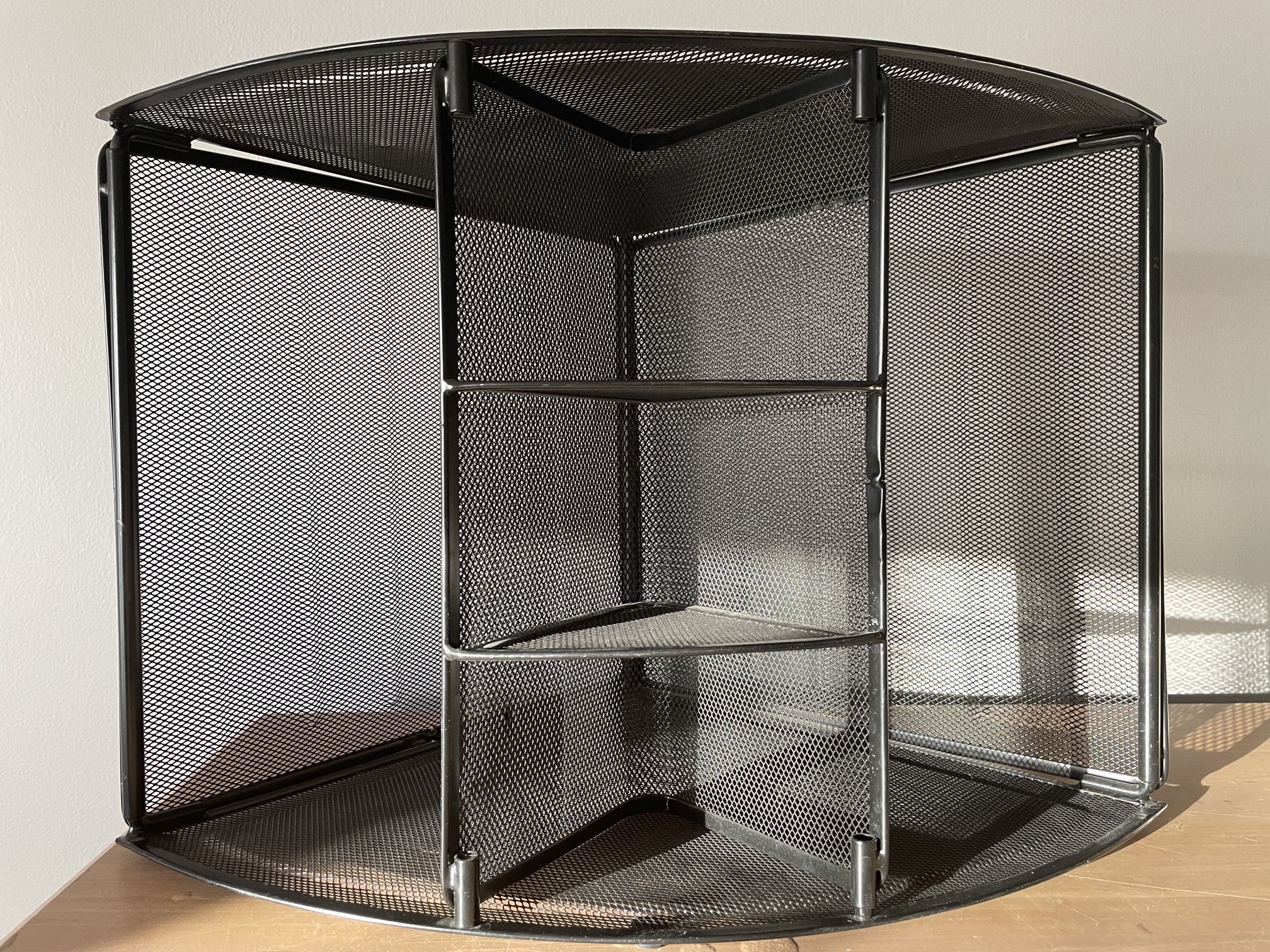 Black Mesh Desk Organizer