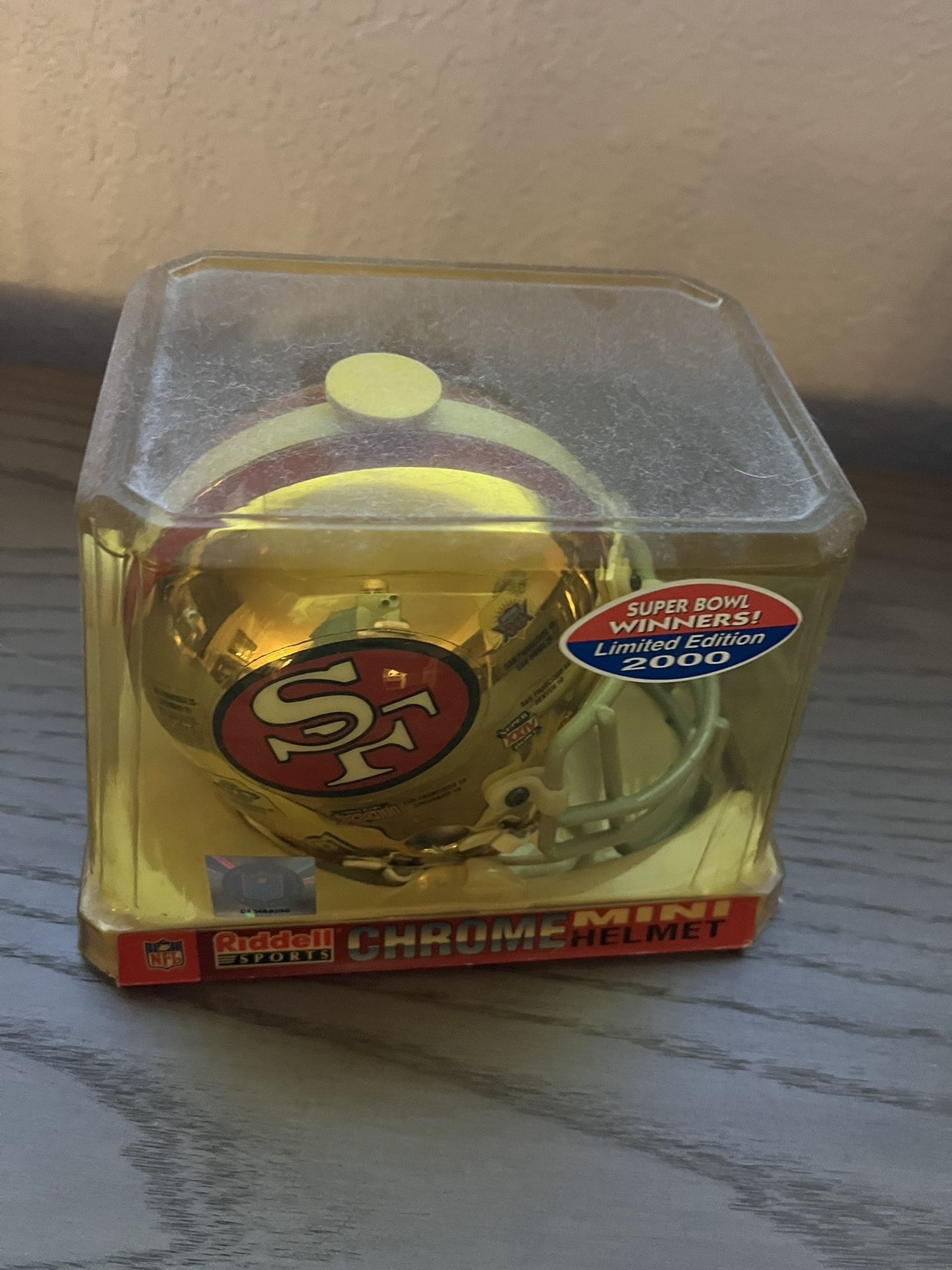 RARE NEW San Francisco 49ers NFL Super Bowl Chrome Helmet 