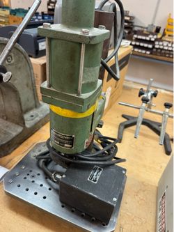 Vintage Electro-Punch Bench Punch Press – Black & Webster Industrial Machine