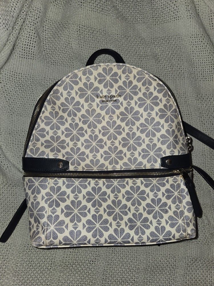 Kate Spade Flower Coated Canvas Backpack 