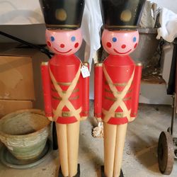 Vintage Soldier Blow Molds