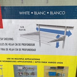 New, ClosedMaid Shel Track , White 