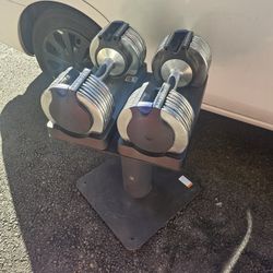 Pair Of Adjustable Dumbbells 50lbs Each 