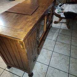 Oak TV Stand Cabinet