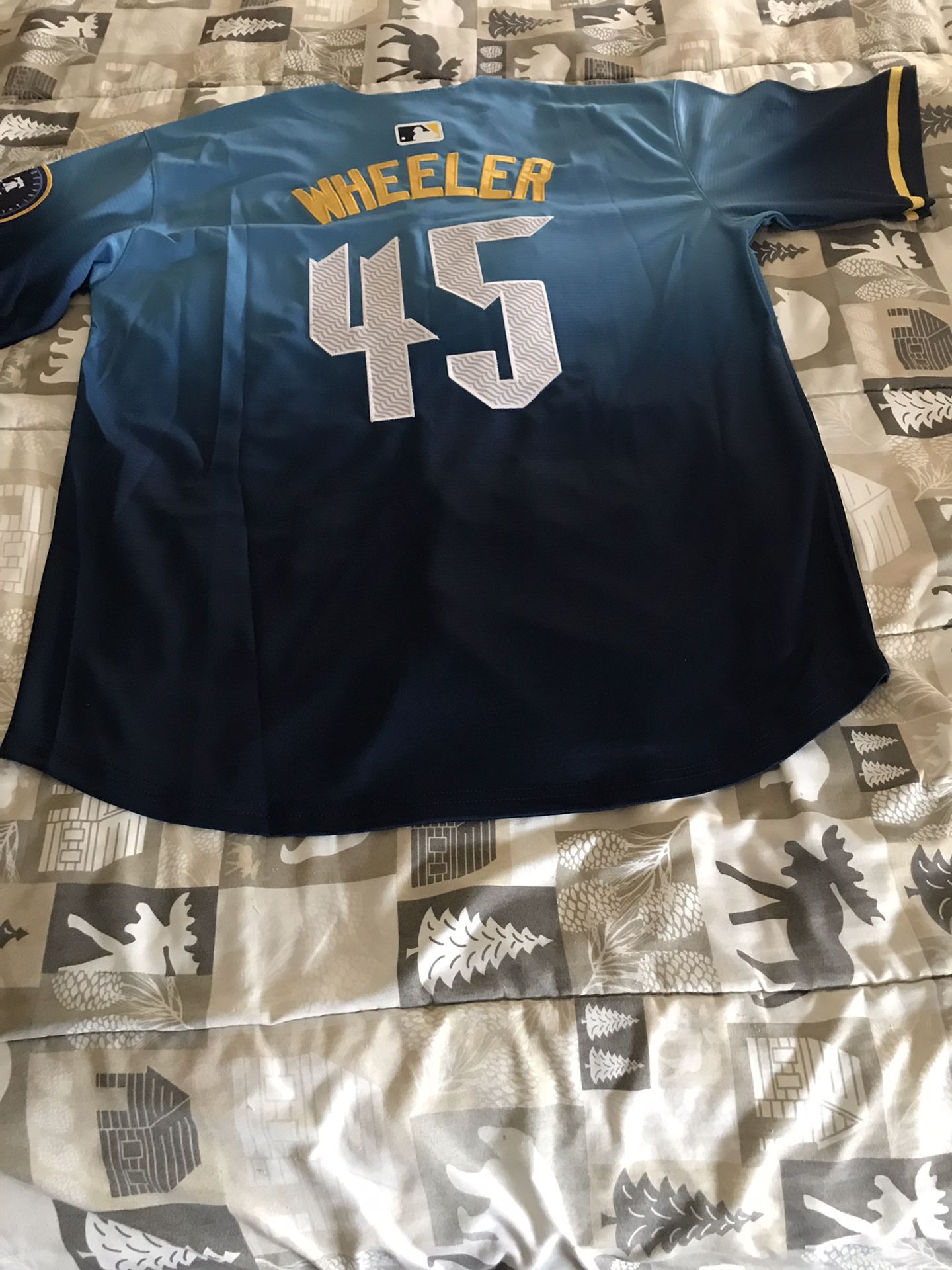 Phillies Wheeler Baseball Jersey Sz Large