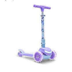  Frozen 3-Wheel Kick Kids Scooter, LED Lights