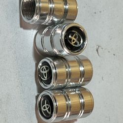 Universal Tire Valve Stem Caps Dust Cover 4 Pcs Hex Metal