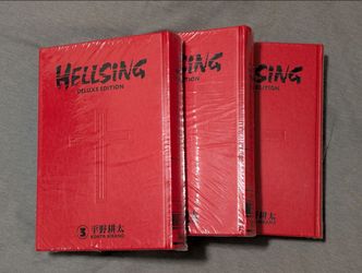 Hellsing Deluxe Manga vol 1, 2, and 3