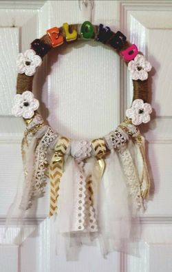 Resin and Ribbon Wreath