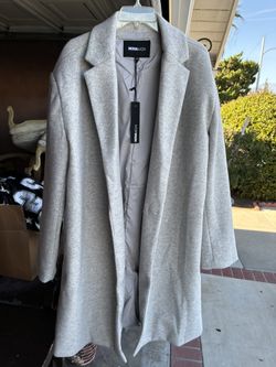Mens Car Coat Sz Large Novamen 