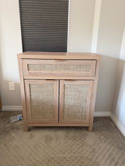 Chino hills pick up, Sideboard Buffet Storage Cabinet, Rattan Accent Cabinet with Doors  a Drawer, Boho Credenzas Buffet Table Console Coffee Bar Cabi