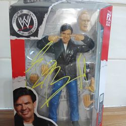 WWE Rufus Aggression Series Eric Bischoff Collectible Autograph Action Figure