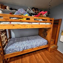 100% Twin Pine Bunk Bed FRAME