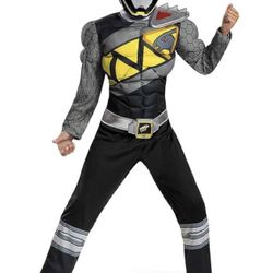 Kids Black power Ranger Dino Charge Costume