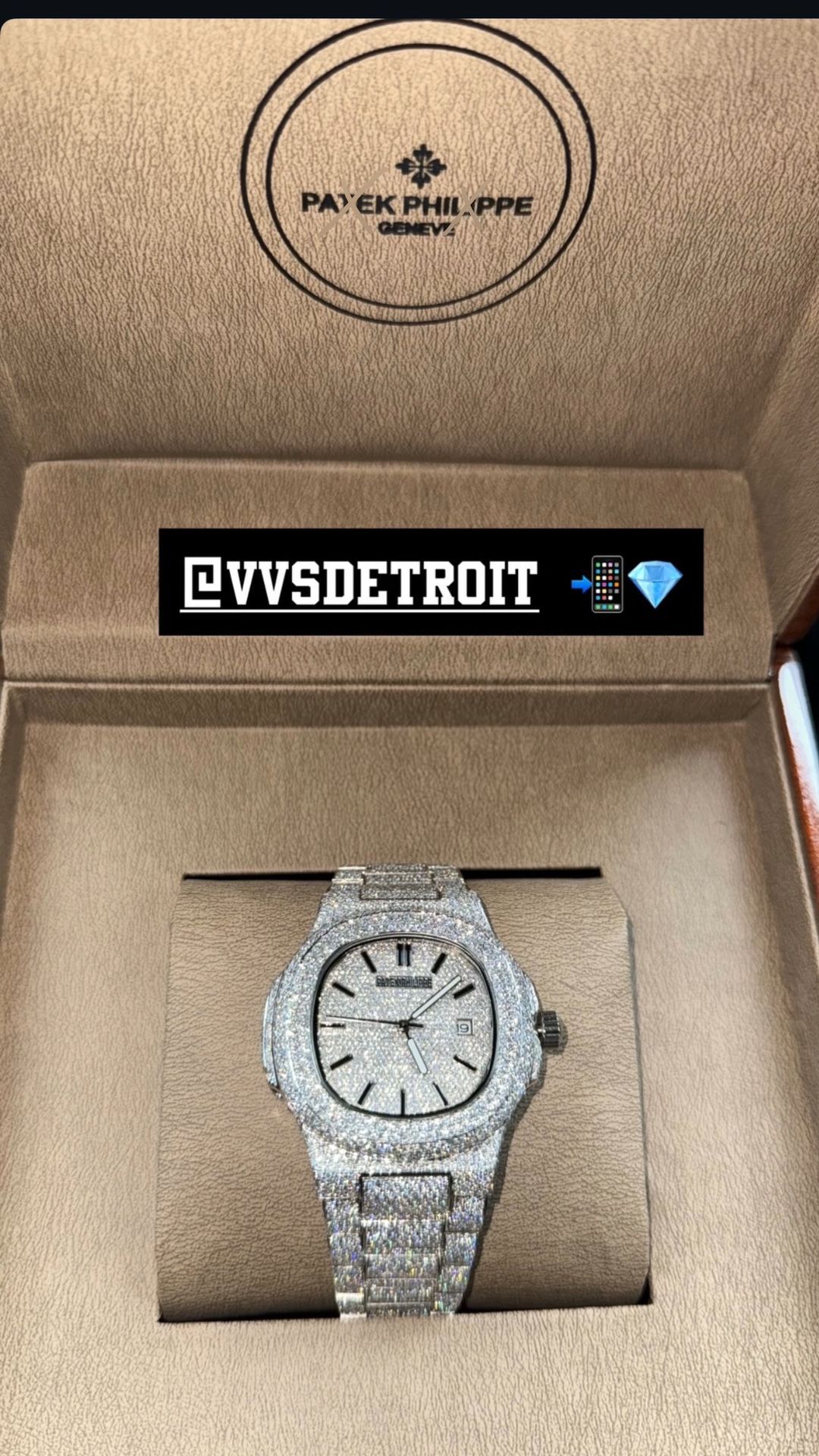 Slim Patek Moissanite 