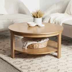 Round Wood Coffee Table
