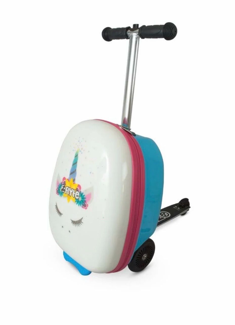 Zflyte luggage turned scooter