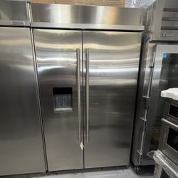 48” Built-In Side-by-Side Refrigerator JennAir Model: JBSS48E22L00