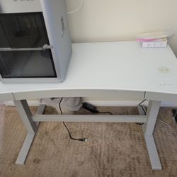 White Standing Desk